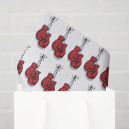 デコページボクシング誕生日レッドグローブ 薄葉紙