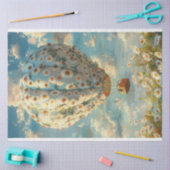 デコページヴィンテージお洒落熱気球の乗り物 薄葉紙 (クラフト)