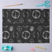 デコページヴィンテージエッフェルタワーブラックエフエメラ 薄葉紙 (クラフト)