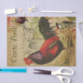 デコページヴィンテージエフエメラルースターファームハガキ 薄葉紙 (クラフト)