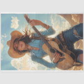 デコページヴィンテージキャラクターギタリストデビー 薄葉紙 (正面)