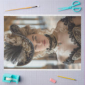 デコページヴィンテージサザンベルシャーロット 薄葉紙 (クラフト)