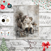 デコページヴィンテージサンタチェア&ツリー 薄葉紙