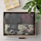 デコページヴィンテージスケルトンの死亡日 薄葉紙 (ギフト)