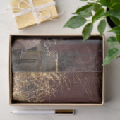 デコページヴィンテージラスティイエロートラックレッドバーン 薄葉紙 (ギフト)