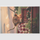 デコページヴィンテージラスティッドトラックハイランドカウフィールド 薄葉紙 (正面)