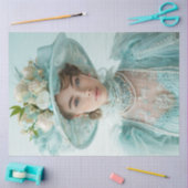 デコページヴィンテージレディフランスの・オブ・エラファッション 薄葉紙 (クラフト)