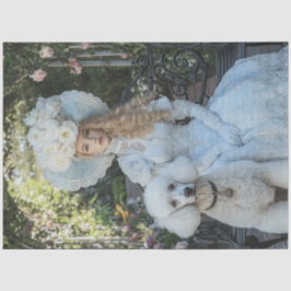 デコページヴィンテージレディーエヴリン標準プードル 薄葉紙