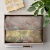 デコページヴィンテージレディーピンクドレス&ホワイトプードル 薄葉紙 (ギフト)