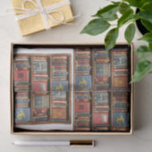 デコページヴィンテージレトロブックデザイン 薄葉紙 (ギフト)