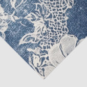 デコページヴィンテージレースとデニムテクスチャ 薄葉紙 (詳細)