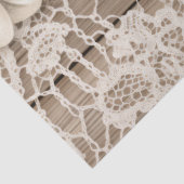 デコページヴィンテージレースと木のテクスチャ 薄葉紙 (詳細)