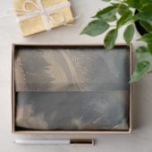 デコページヴィンテージ蒸気機関車アメリカ国旗 薄葉紙 (ギフト)