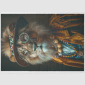 デコページヴィンテージ装束カリスマ獅子 薄葉紙 (正面)