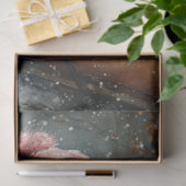 デコページヴィンテージ雪だるまピンクスカーフスレッド 薄葉紙 (ギフト)