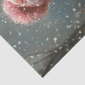 デコページヴィンテージ雪だるまピンクスカーフスレッド 薄葉紙 (詳細)