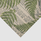 デコページ上の緑と黄色の葉パロット 薄葉紙 (詳細)