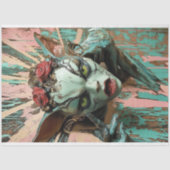 デコページ付きゴシックガーゴイルバラ 薄葉紙 (正面)