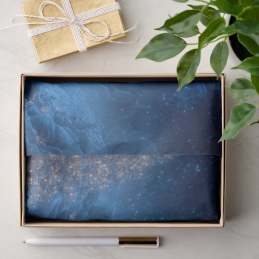 デコページ出生シーンブルーナイトスカイ 薄葉紙 (ギフト)