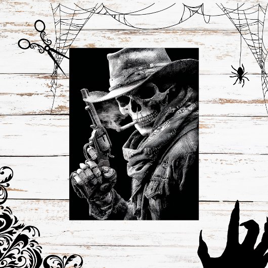 デコページ喫煙ゴシック骨格カウボーイガンズリンゲ 薄葉紙