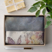 デコページ小さな女の子カラー蝶お洒落 薄葉紙 (ギフト)