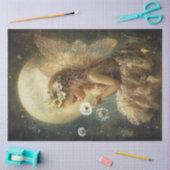 デコページ小さな女の子フェアリームーンナイト設定 薄葉紙 (クラフト)