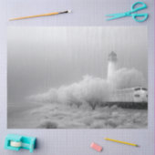 デコページ幽霊ホワイトウィンタートレインジャーニー 薄葉紙 (クラフト)