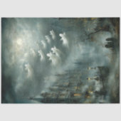 デコページ幽霊ライトホローフォグカバーキャッスル 薄葉紙 (正面)