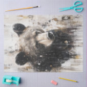 デコページ抽象芸術アートベ絵を描アのテクスチャ 薄葉紙 (クラフト)