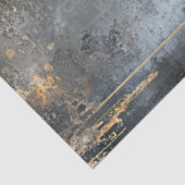 デコページ抽象芸術アートワーク金ゴールドブラックグレー 薄葉紙 (詳細)