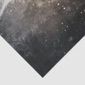 デコページ抽象芸術オオカミとクマの森のシーン 薄葉紙 (詳細)