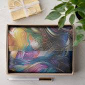 デコページ抽象芸術パターン女性帽子 薄葉紙 (ギフト)