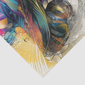 デコページ抽象芸術パターン女性帽子 薄葉紙 (詳細)