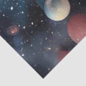 デコページ抽象芸術ブルーホワイトクリスマスツリー 薄葉紙 (詳細)