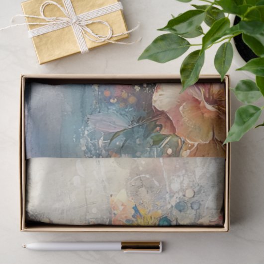 デコページ抽象芸術ライオンズ顔芸術的要素 薄葉紙 (ギフト)