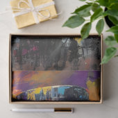 デコページ抽象芸術レディードッ鮮やかシュ 薄葉紙 (ギフト)