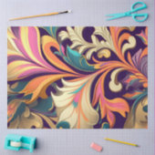 デコページ抽象芸術複雑な旋回パレット 薄葉紙 (クラフト)