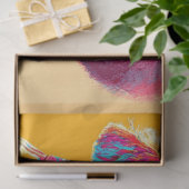 デコページ抽象芸術鮮やか色のプードル 薄葉紙 (ギフト)