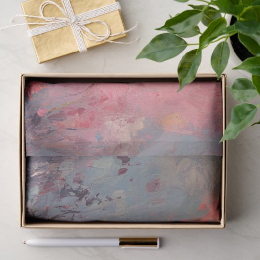 デコページ油デジタルアートハイランドカウインフィールド 薄葉紙 (ギフト)