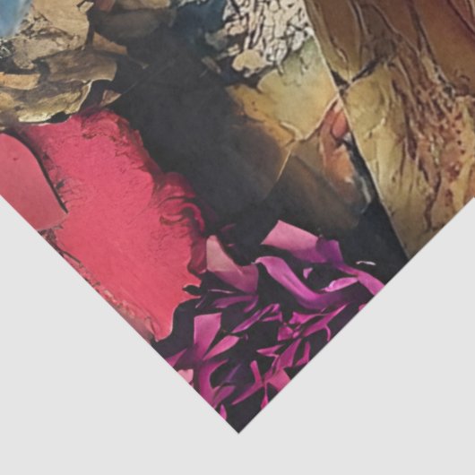 デコページ洗練されたレディの動揺して背景 薄葉紙 (詳細)