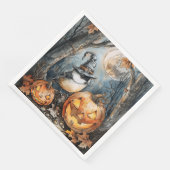 デコページ用の水色ハロウィーン《鳥》アメリカゴガラ (コーナー)