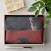 デコページ用の赤いフローラスケルトンティッシュペーパー 薄葉紙 (ギフト)