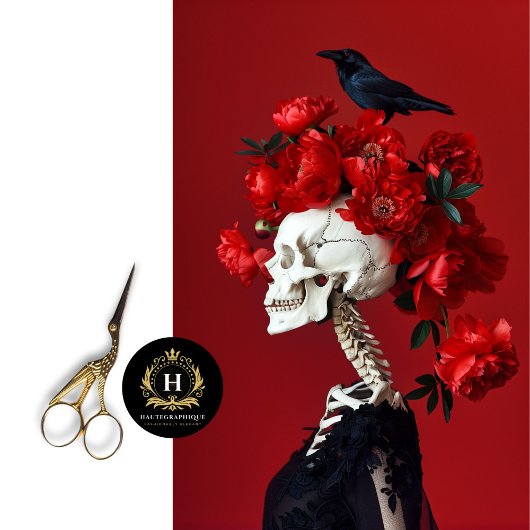 デコページ用の赤いフローラスケルトンティッシュペーパー 薄葉紙