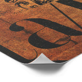 デコページ紙とコラージュのビンテージポスター ポスター (角)