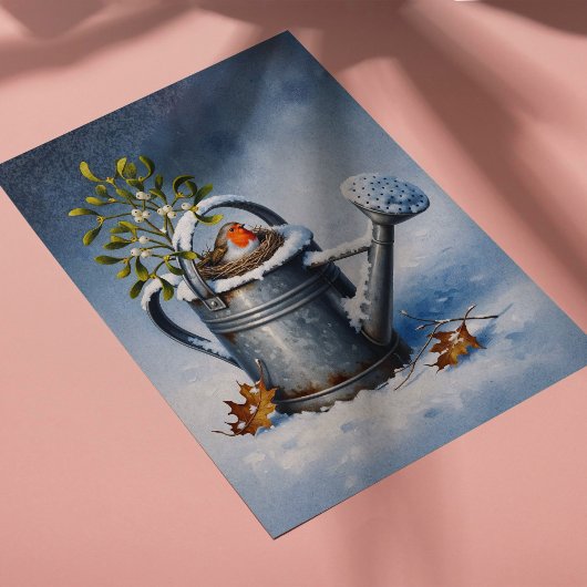 デコページ紙用冬鳥ネストポスター ポスター