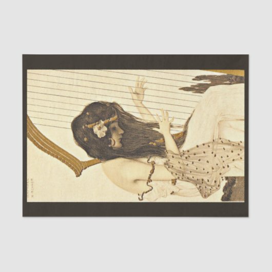 デコページ紙10"x15" - Raphael Kirchner 16 薄葉紙 (正面)