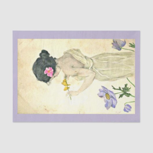 デコページ紙10"x15" - Raphael Kirchner 19 薄葉紙 (正面)