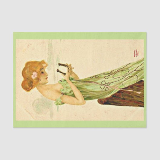 デコページ紙10"x15" - Raphael Kirchner 8 薄葉紙 (正面)