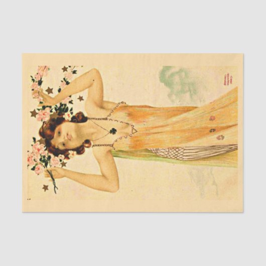 デコページ紙10"x15" - Raphael Kirchner 9 薄葉紙 (正面)