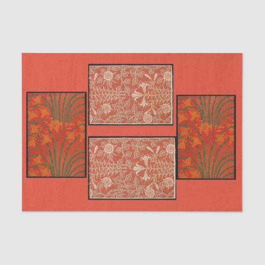 デコページ紙10"x15" - Walter Crane 薄葉紙 (正面)